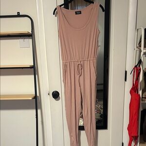 Vici Blush Sleeveless Jumpsuit